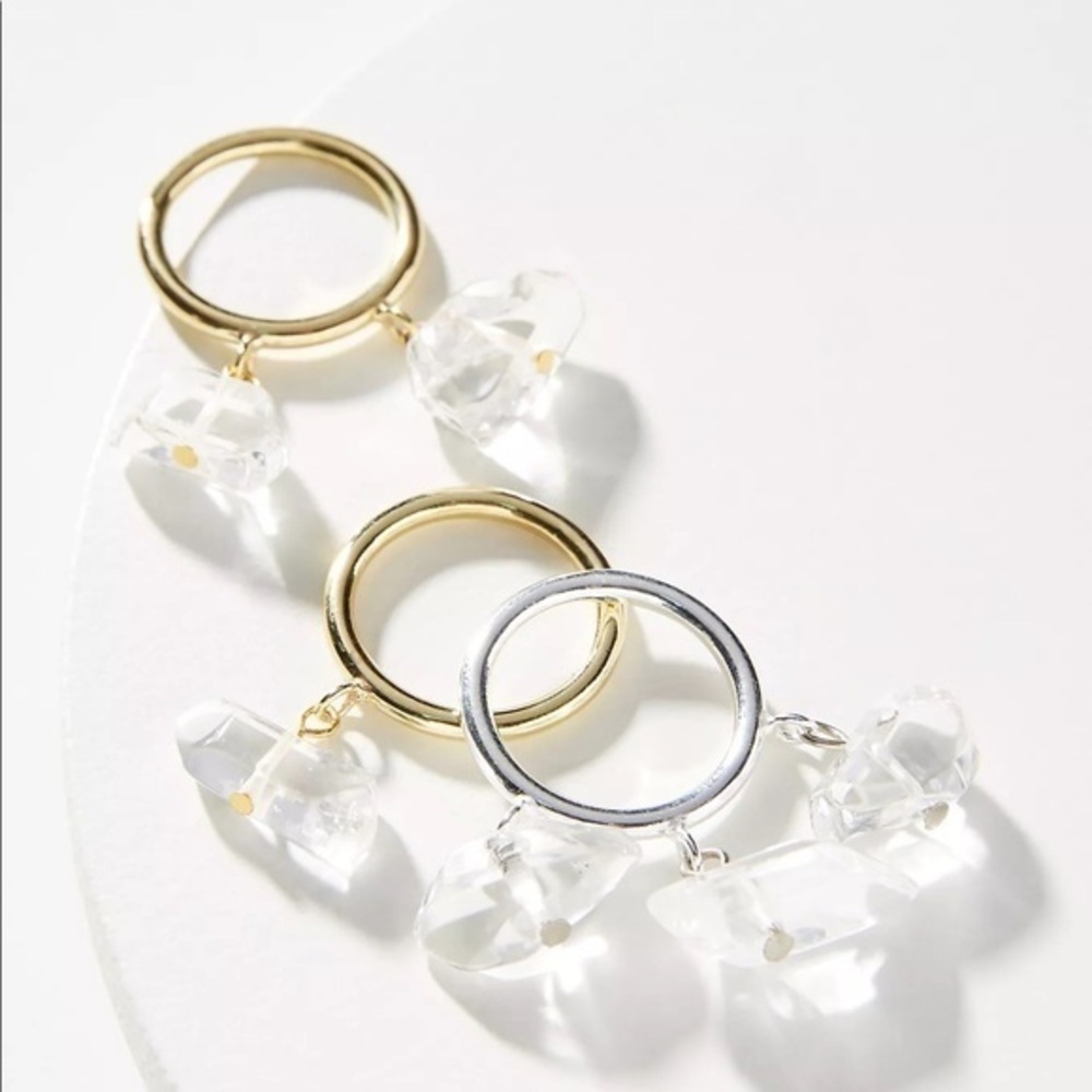 Anthropologie Gold Charm Ring